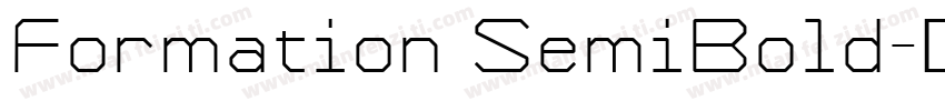 Formation SemiBold字体转换